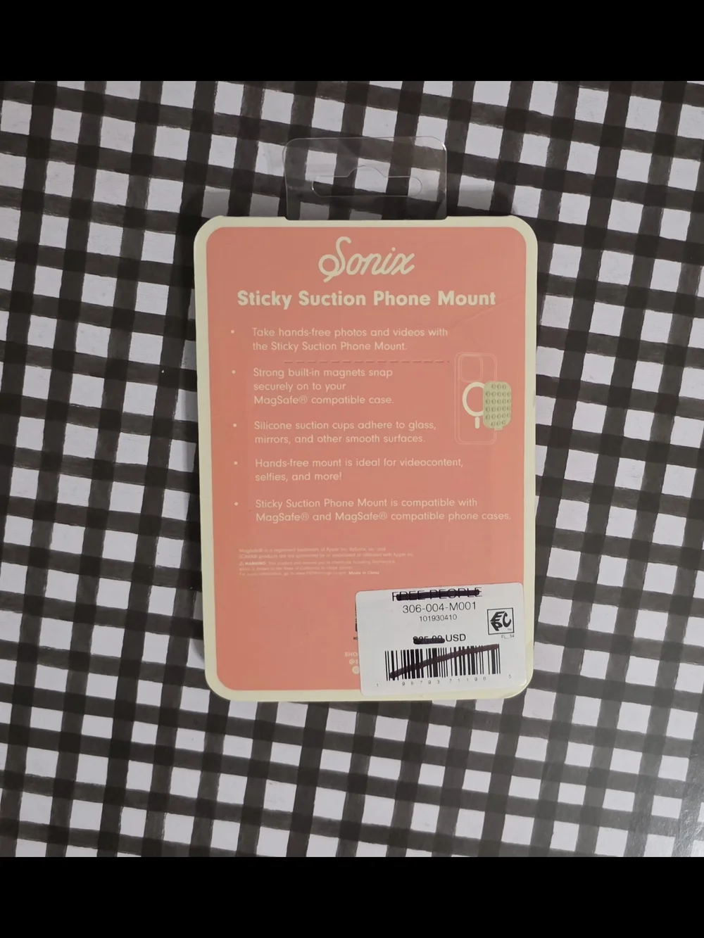 ✏️ Free People x Sonix Sticky| Suction Phone Mount | MagSafe Compatible NIB
